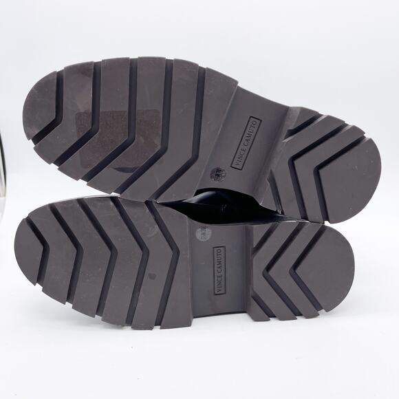 Vince Camuto Women's Nettrio Leather SideZip Over The Knee Boots Brown Size 5.5M - Picture 6 of 13